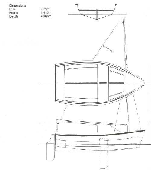 2.75m Double Chine Dinghy