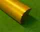 Brass D Mould 1/2" x 3/16" (12mmx4.8mm) per metre.