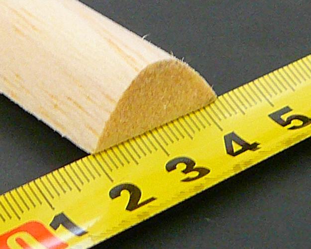 Balsa Wood Leading Edge 20.5 x 10 x 915 mm RED - Click Image to Close