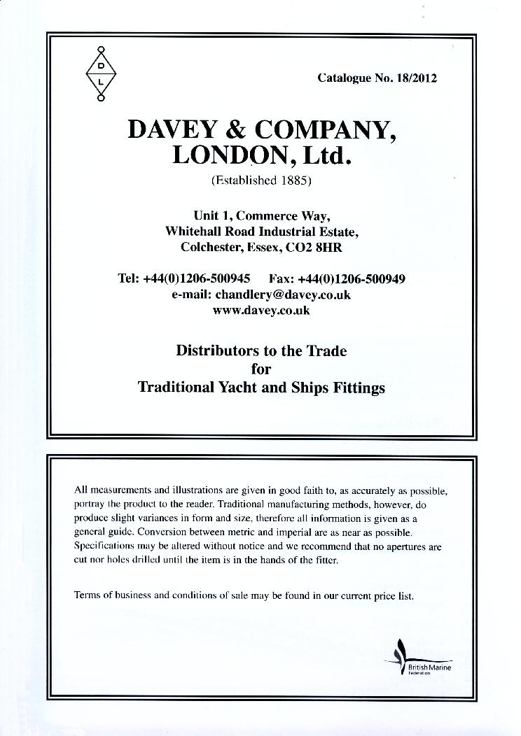 Davey & Company Catalogue 18 Dated November 2012 - Click Image to Close