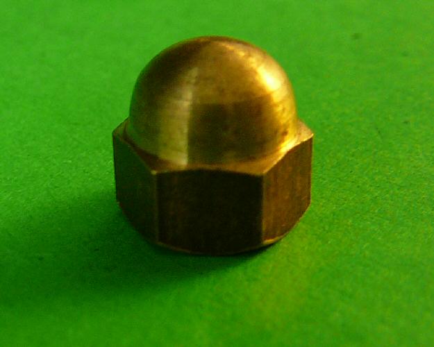 5/16" Hex Dome Nut Silicon Bronze - Click Image to Close