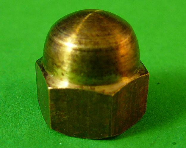 3/8" Hex Dome Nut Silicon Bronze - Click Image to Close