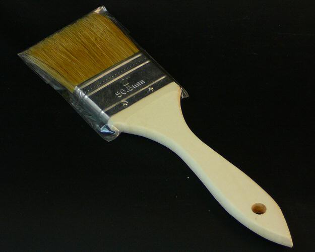 50mm Flat Unpainted Brush - Click Image to Close