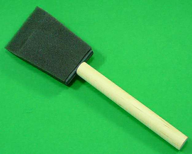 Foam Brush 50mm High Density Wooden Handle - Click Image to Close