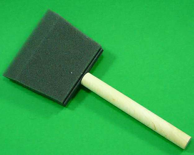 Foam Brush 75mm High Density Wooden Handle - Click Image to Close