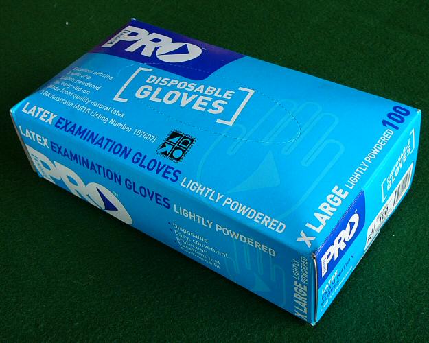 Gloves Disposable Latex Sml, Med, Large, XL Box 100 - Click Image to Close