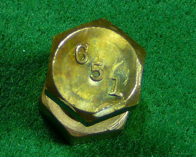 1/2" x 4" (12.7mm x 100mm) Hex Head Silicon Bronze Bolt - Click Image to Close