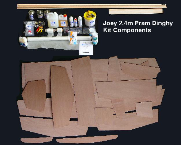 Joey 2.4m Pram Dinghy Row or Motor Version Plan or Kit - Click Image to Close