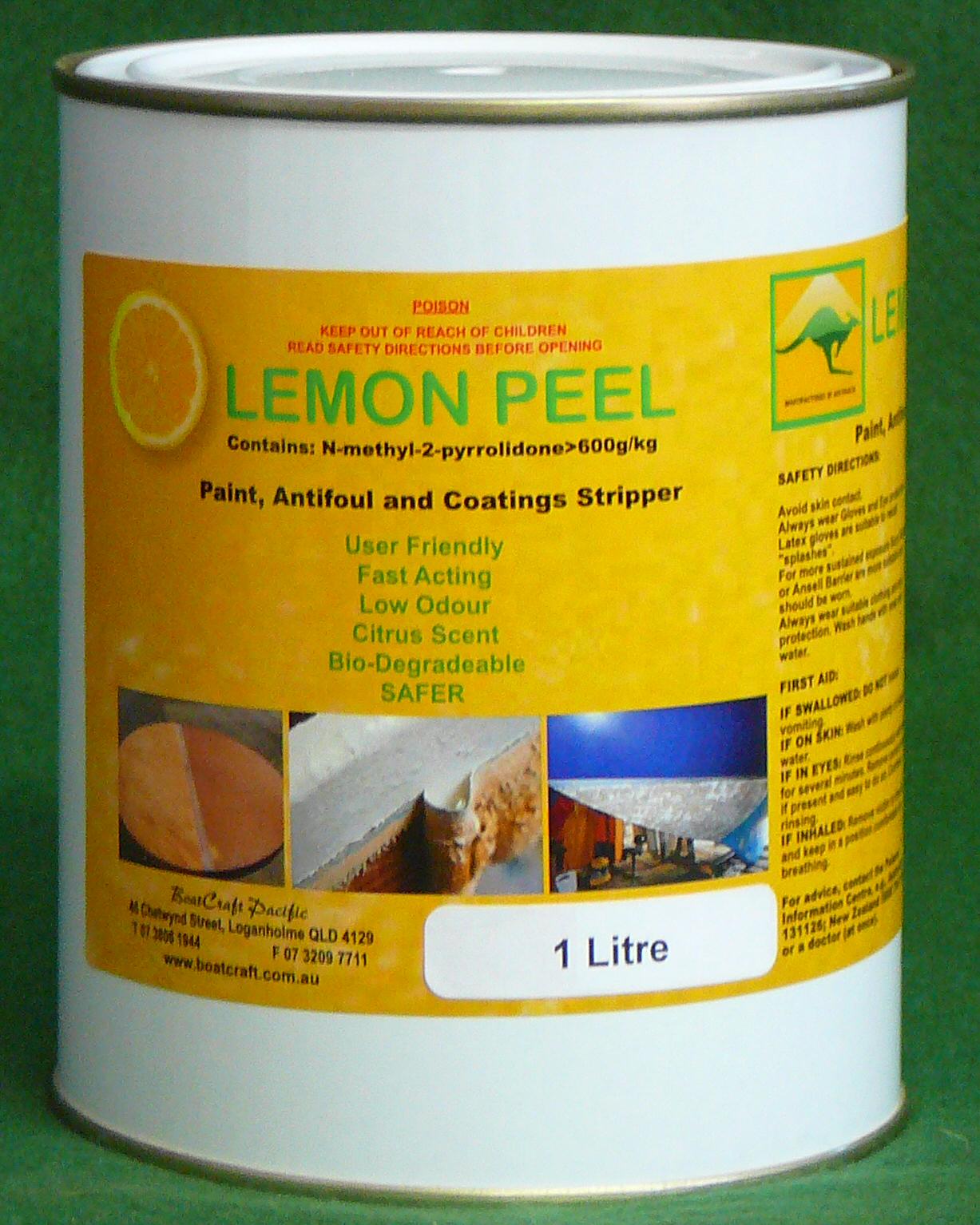 Lemon Peel Paint Stripper 1 Litre - Click Image to Close