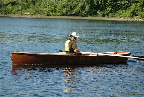 15 1/2ft Rowboat - easy pretty plywood (MSD Rowing Skiff) - Click Image to Close