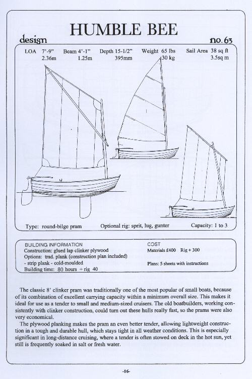 Lapstrake Plywood Boat Design Catalogue- Iain Oughtred - Click Image to Close
