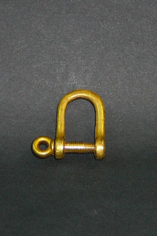 3mm Dee Shackle Manganese Bronze - Click Image to Close