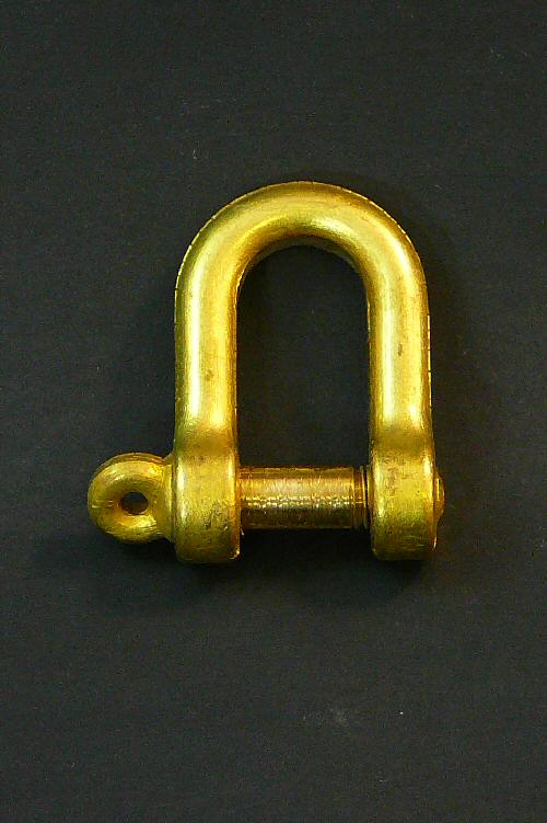 6mm Dee Shackle Manganese Bronze - Click Image to Close