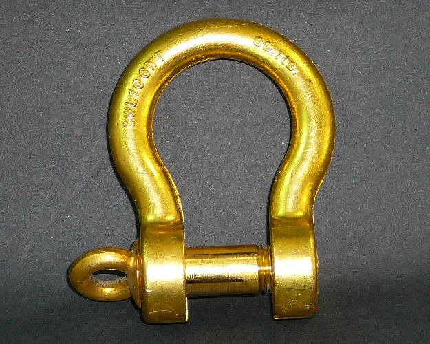 10mm Harp Shackle Manganese Bronze - Click Image to Close