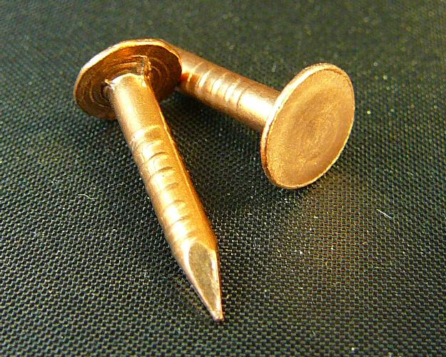 3/4" x 11g (19mmx3.22mm) Copper Sheathing Nail 100grams - Click Image to Close