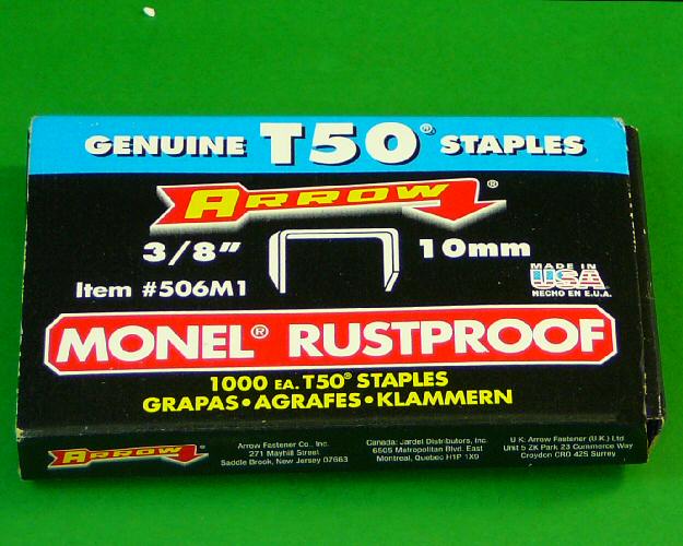 10mm Monel Rustproof Staples, Pack of 1000 - Click Image to Close