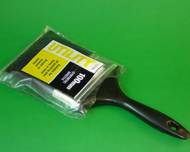 100mm Synthetic Bristle Utility Brush - Click Image to Close