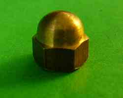 1/4" Hex Dome Nut Silicon Bronze