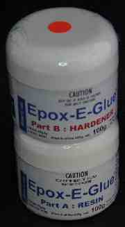 Epox-E-Glue 200gram Kit White and Coloured