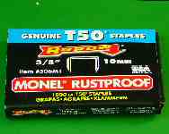 10mm Monel Rustproof Staples, Pack of 1000