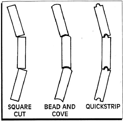 Illustration of Strip Planking Profiles